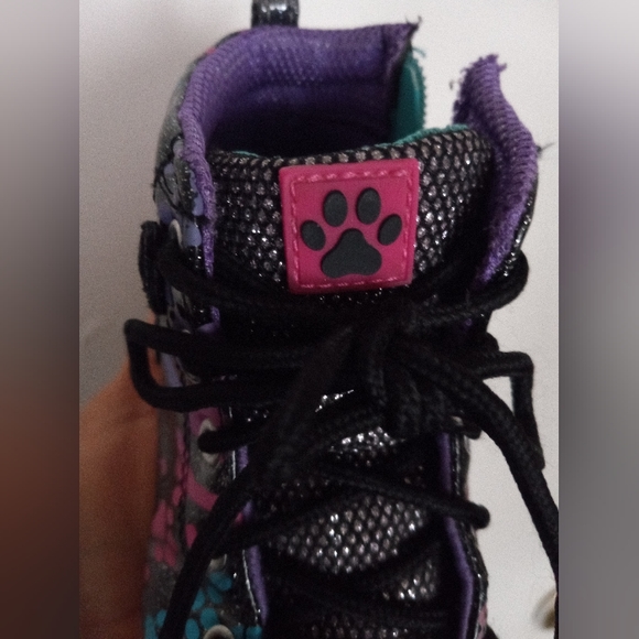 Athletic Works Light Up High Top Shoes Toddler Girl Size 10 - Picture 6 of 8